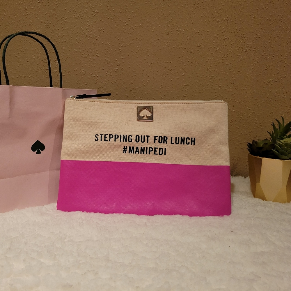 Kate Spade Call to Action Stepping Out For Lunch #manipedi Clutch Pouch